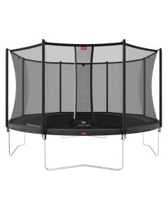 Trampolin BERG Favorit Regular 380 Grau Airflow + Safety Net Comfort 35.12.94.03