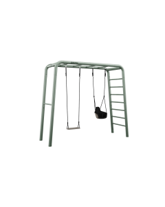 BERG PlayBase Rahmen Medium TL Green + Schaukel + Baby Schaukel 22.21.12.00