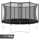 Trampolin BERG Favorit Regular 430 Schwarz + Safety Net Comfort 35.14.95.02