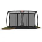 Trampolin BERG Ultim Champion Flatground 500 Grau + Safety Net DLX XL 32.31.95.30